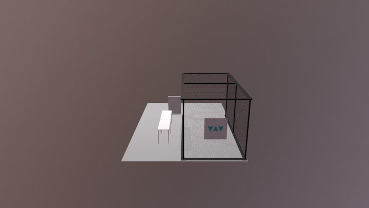 10 x 10 x 20 Drone Cage 3D Model
