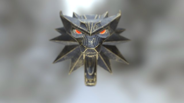 Witcher 3 Medallion LP 3D Model