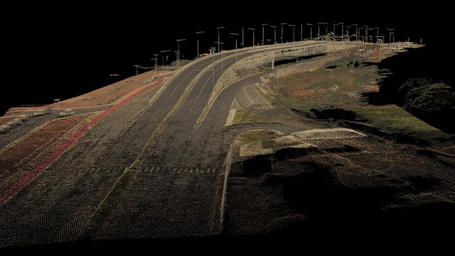 Avenida Orlando Gomes - nuvem de pontos 3D Model
