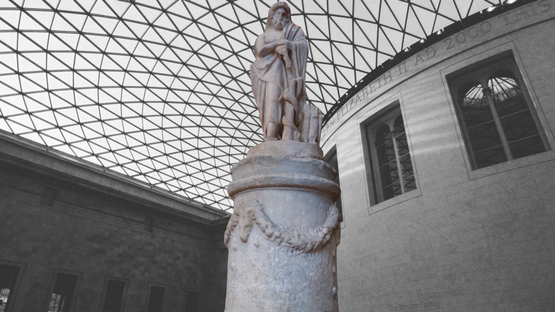 Marble statue of Asclepius - BRITISH MUSEUM