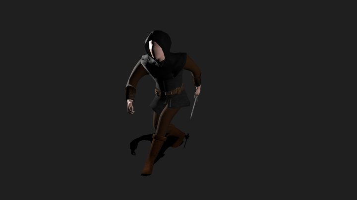 Assassin Sneaking 3D Model