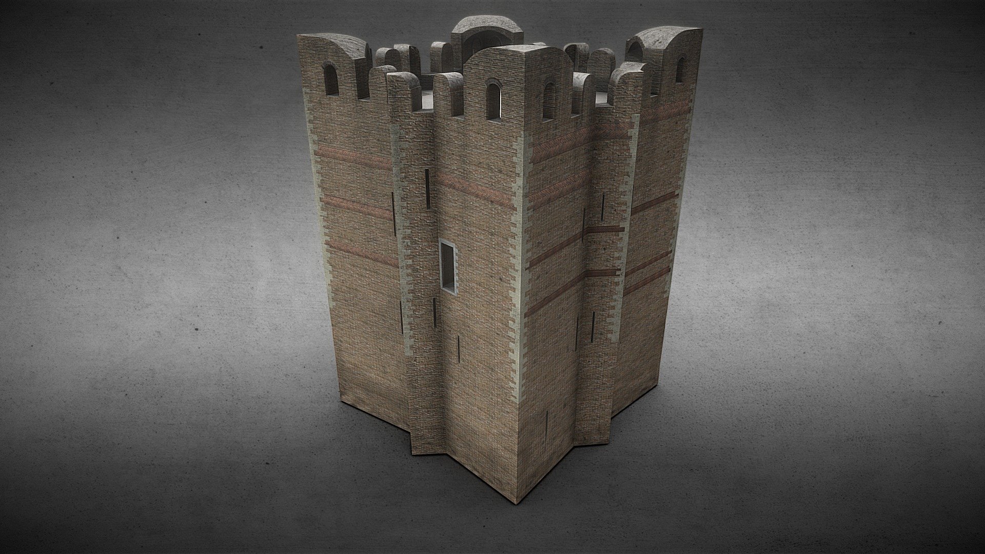 Torre stellata castello Maresca 1019 d.C. - 3D model by Alberto Busini ...