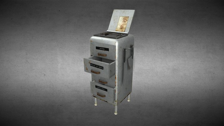 Creepy Hospital Operating Assistant 3D Model