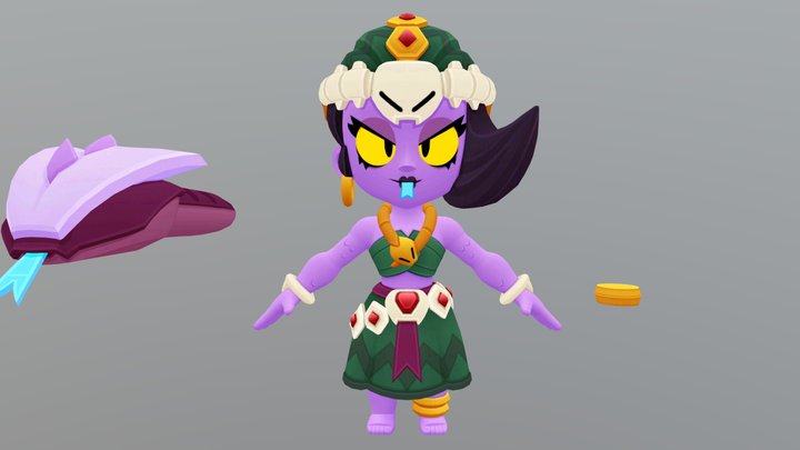 Cobra Lola T-Pose Brawl Stars 3d model 3D Model