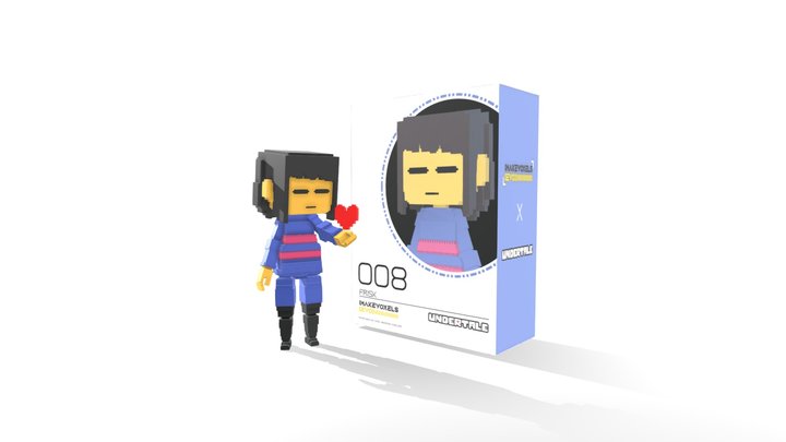 Frisk[Undertale] Voxel Nendoroid 3D Model