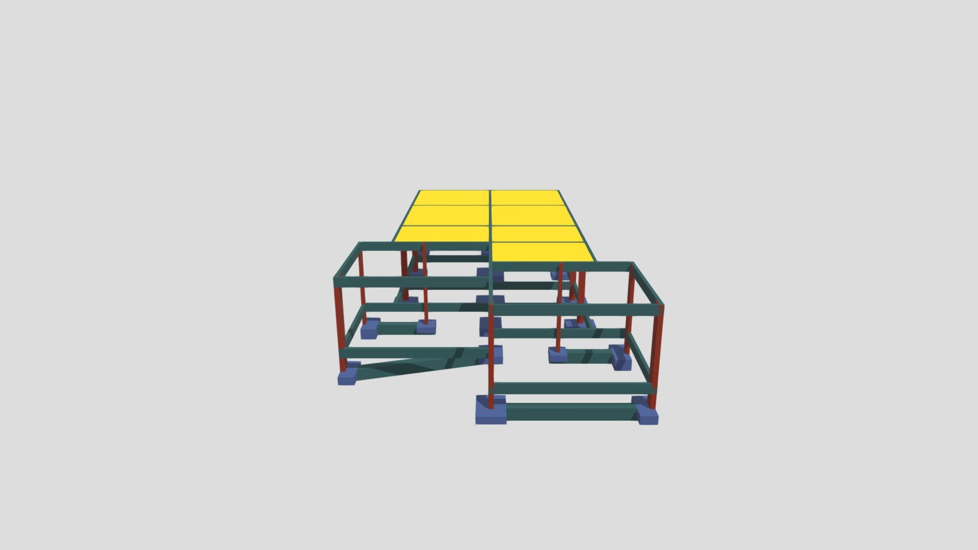 Modelo 3D de Residência Multifamiliar Geminada