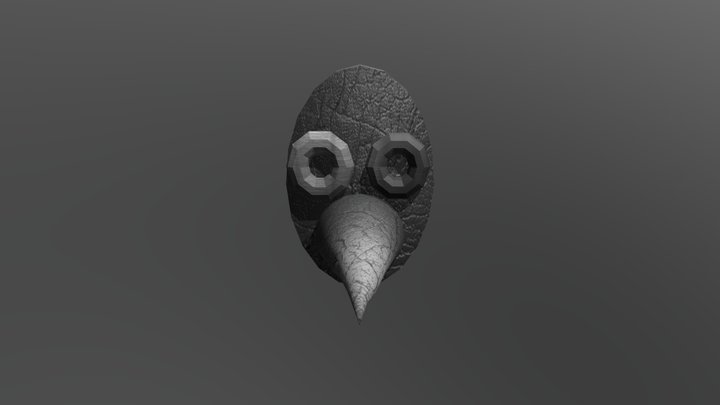Luna Plague Doctor Mask 3D Model