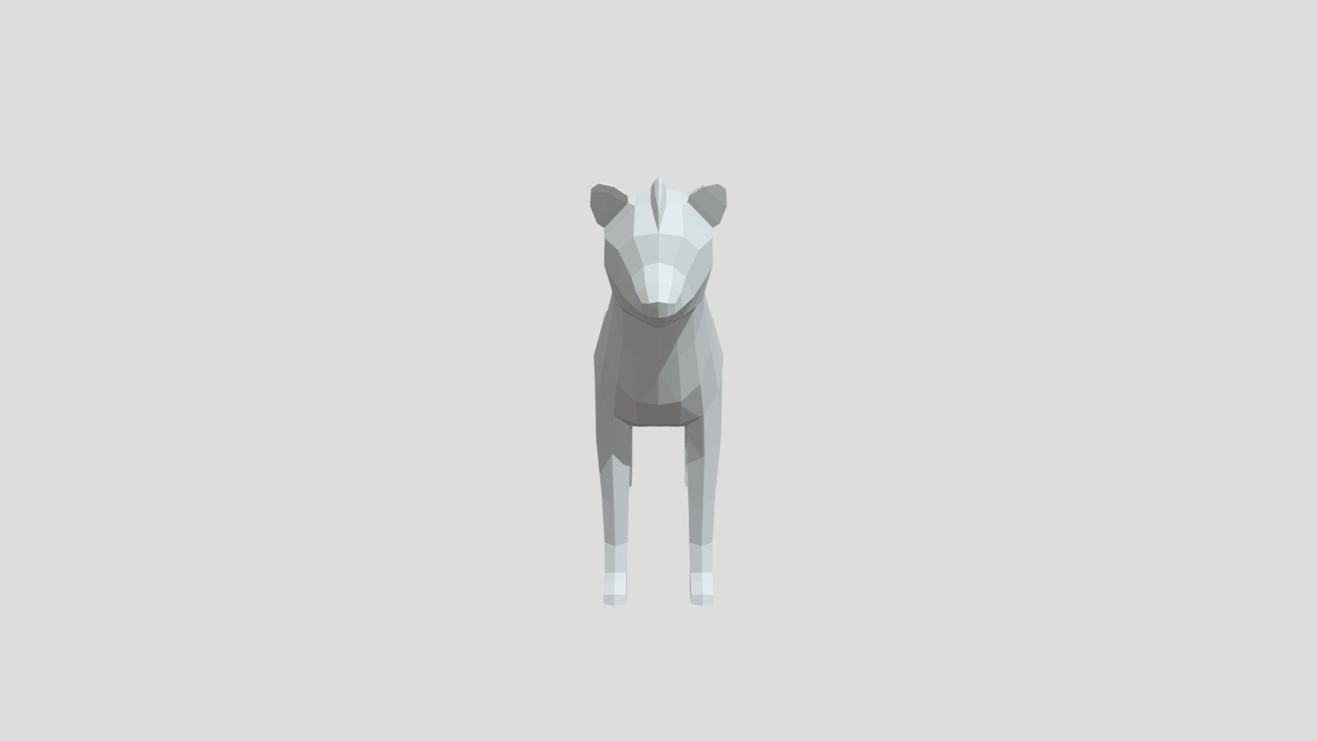 Spotted hyena from Poly by Google