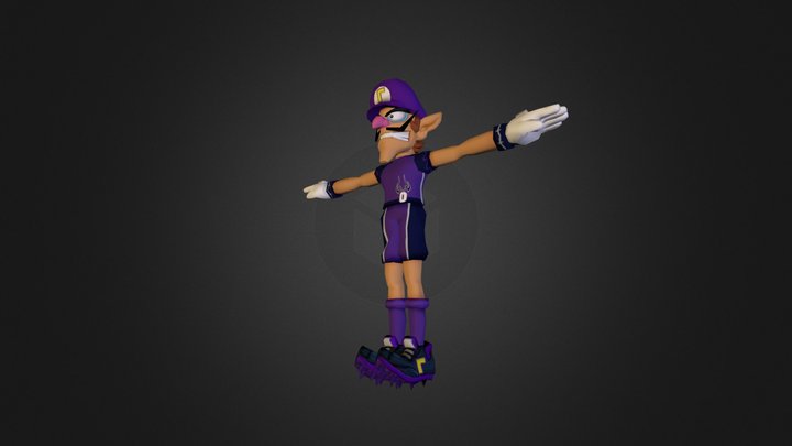 Waluigi Football 3D Model