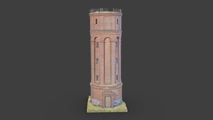 Wasserturm 02 - Watertower 02 3D Model