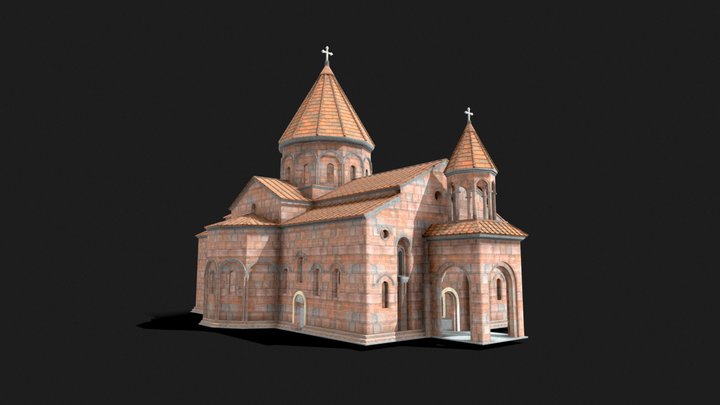 Armenian Apostolic Cathedral Reconstruction 3D Model