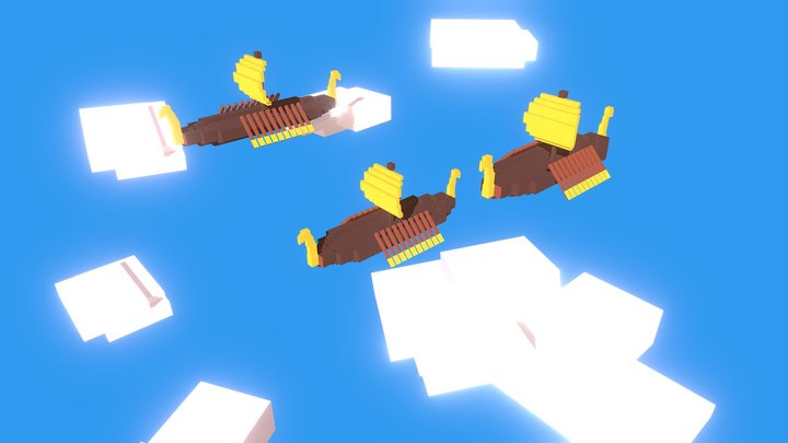 viking ship 3D Model