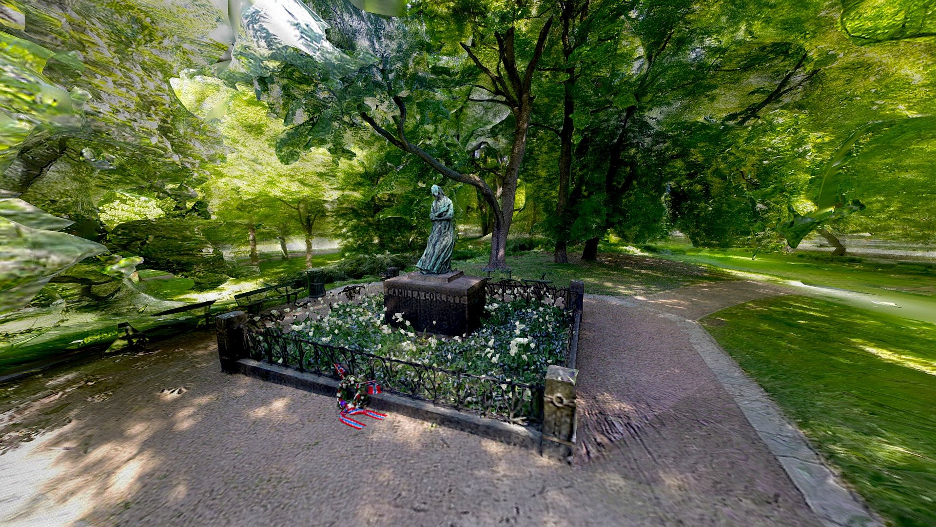 GoPro statue with environment test