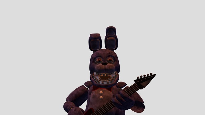 Unwithered Bonnie 3D Model