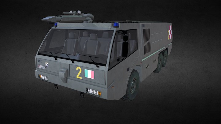 Iveco Dragon Magirus X6 3D Model