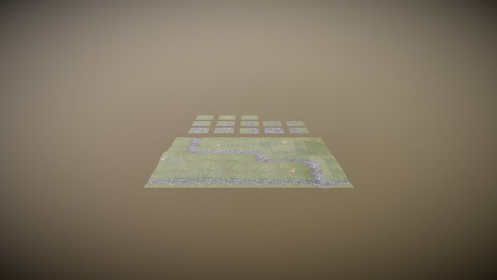 Tileable Terrain 3D Model