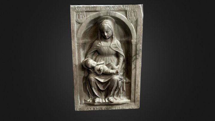 Vierge à l'enfant, Corse du Sud 3D Model