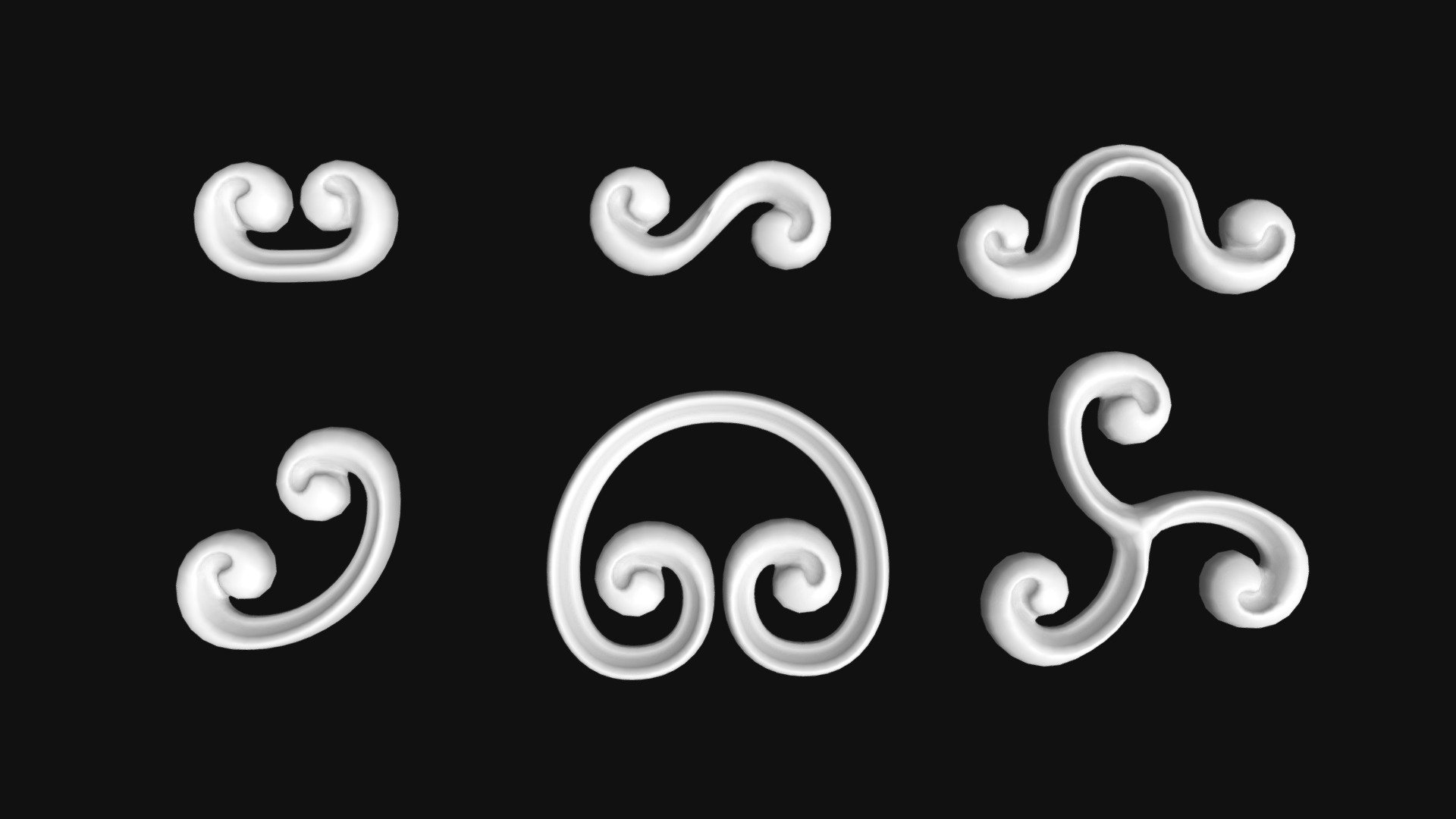 Decorative Swirls or Scrolls Collection R2TA