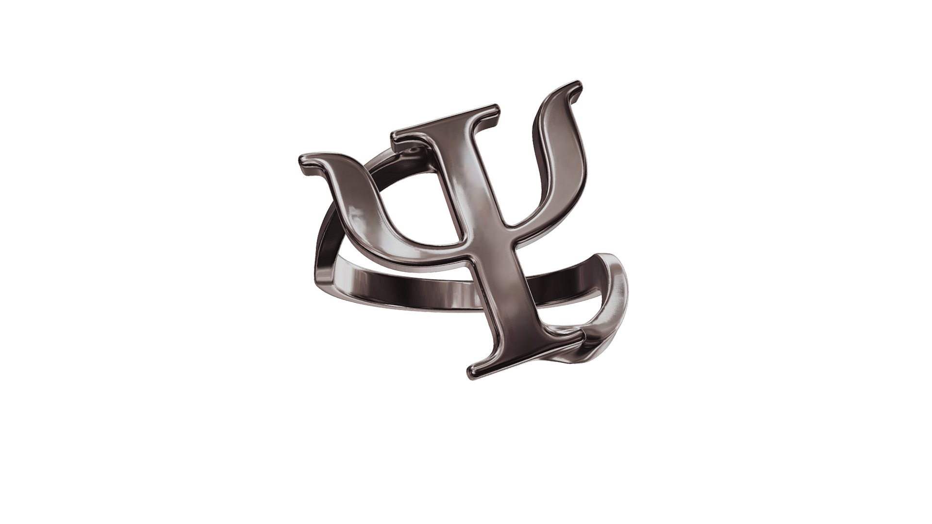 3D model Twisted Psychology Ring - This is a 3D model of the Twisted Psychology Ring. The 3D model is about a pair of sunglasses.
