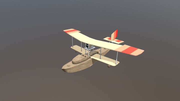 Lohner type T plane model 3D Model