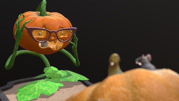 The Scared Pumpkin / La Calabaza Asustada 3D Model