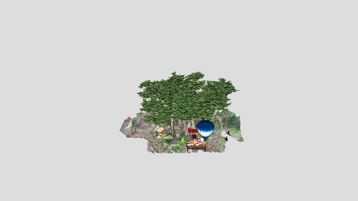 Komorebi Tree Show CAST 4 3D Model
