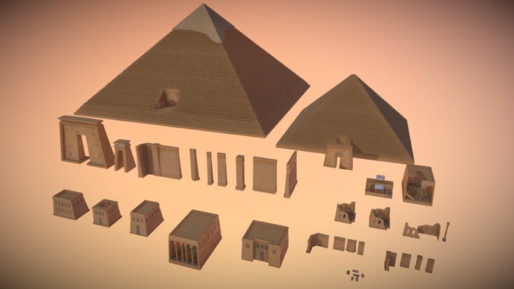 Egyptian Assets 3D Model