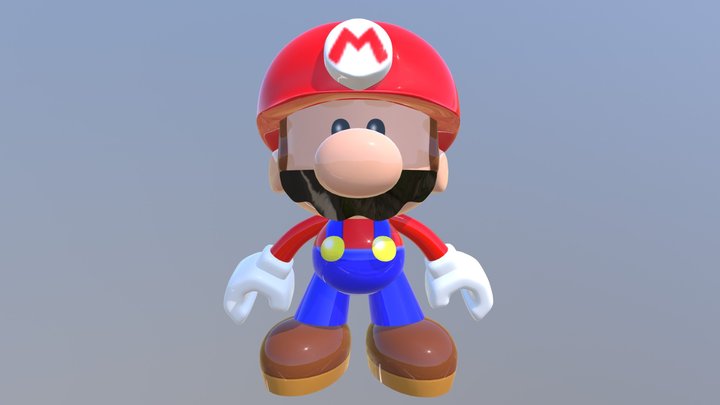 Mini Mario Toy 3D Model