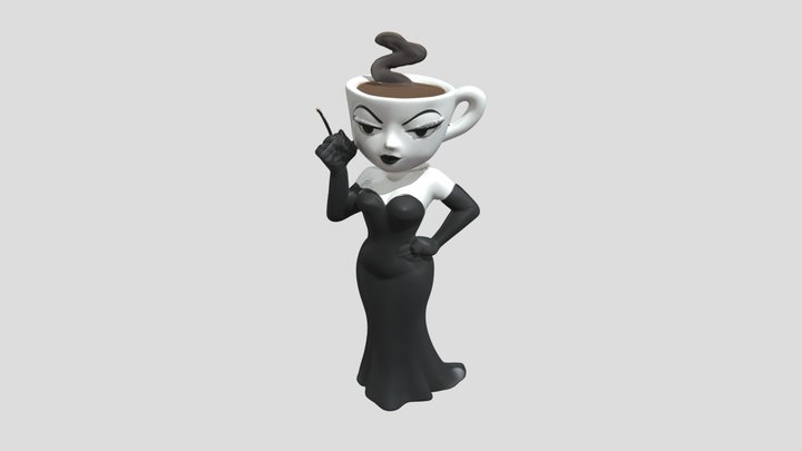 Espressona Signora – Kostenloses 3D-Modell STL