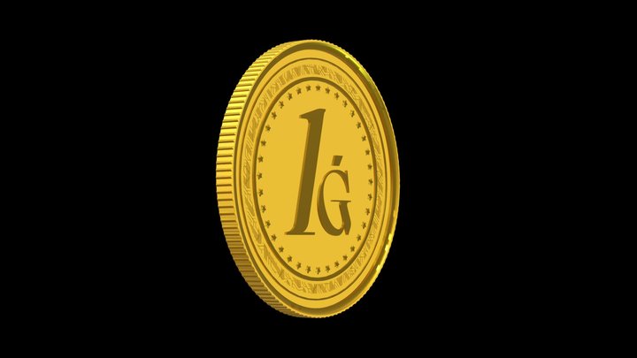 3D Coin 3D Model