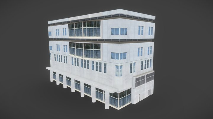 Low-poly Building 3D Model
