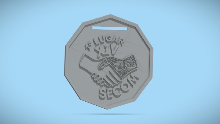 Medalha Secom 2025 3D Model