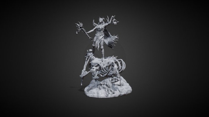 Lost Souls: 3D Print Necromancer and Monster 3D Model