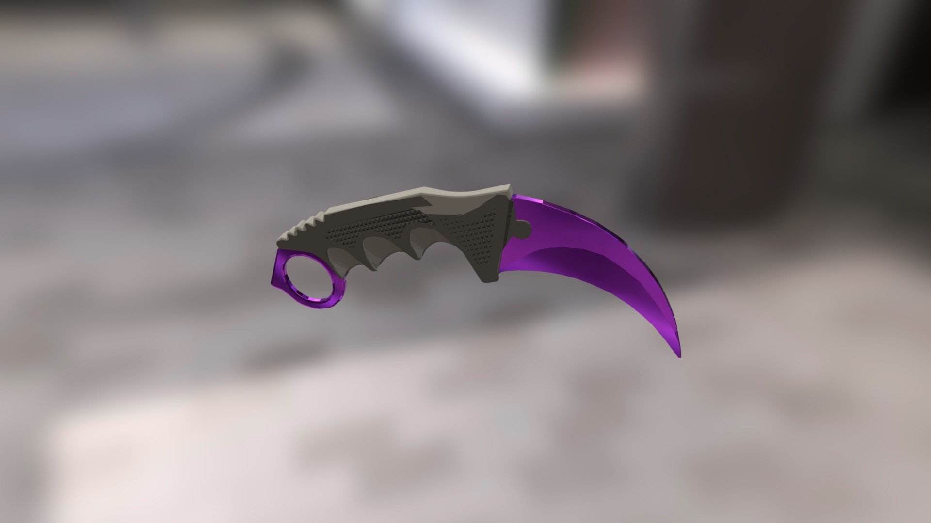 Low poly Karambit - 3D model by shawn37 [f00de7b] - Sketchfab