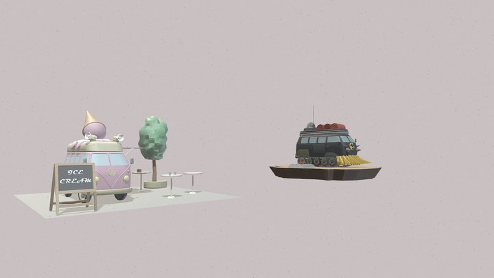 Hippy Van XYZ HW (Secondary forms) 3D Model