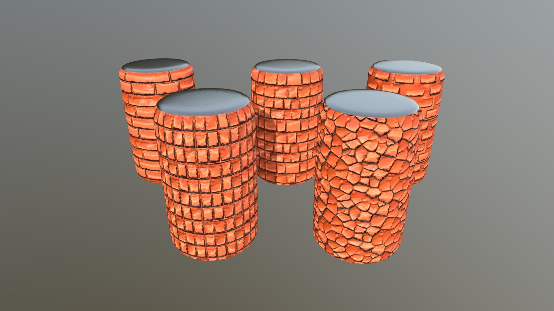 Substance Designer 材質球試作 brick