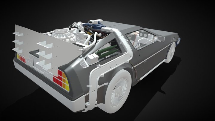 DeLorean DMC-12 3D Model