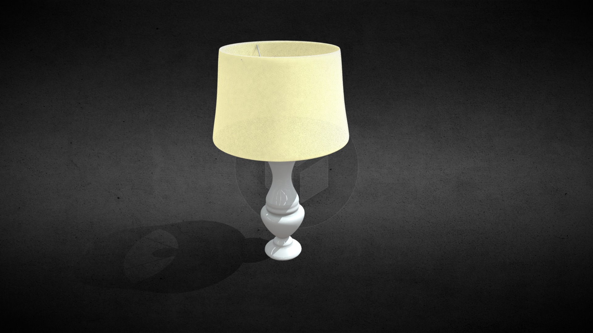 3D model Table Lamp - This is a 3D model of the Table Lamp. The 3D model is about a lamp on a table.
