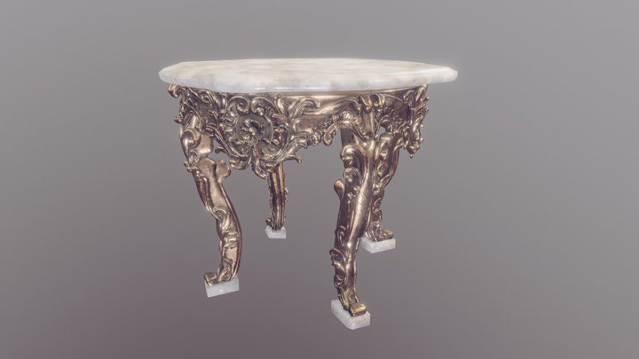 Antique Table 3D Model