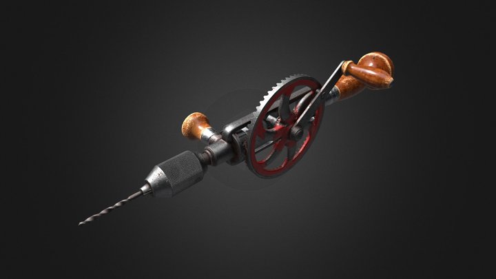 Millers Falls Hand Drill 3D Model