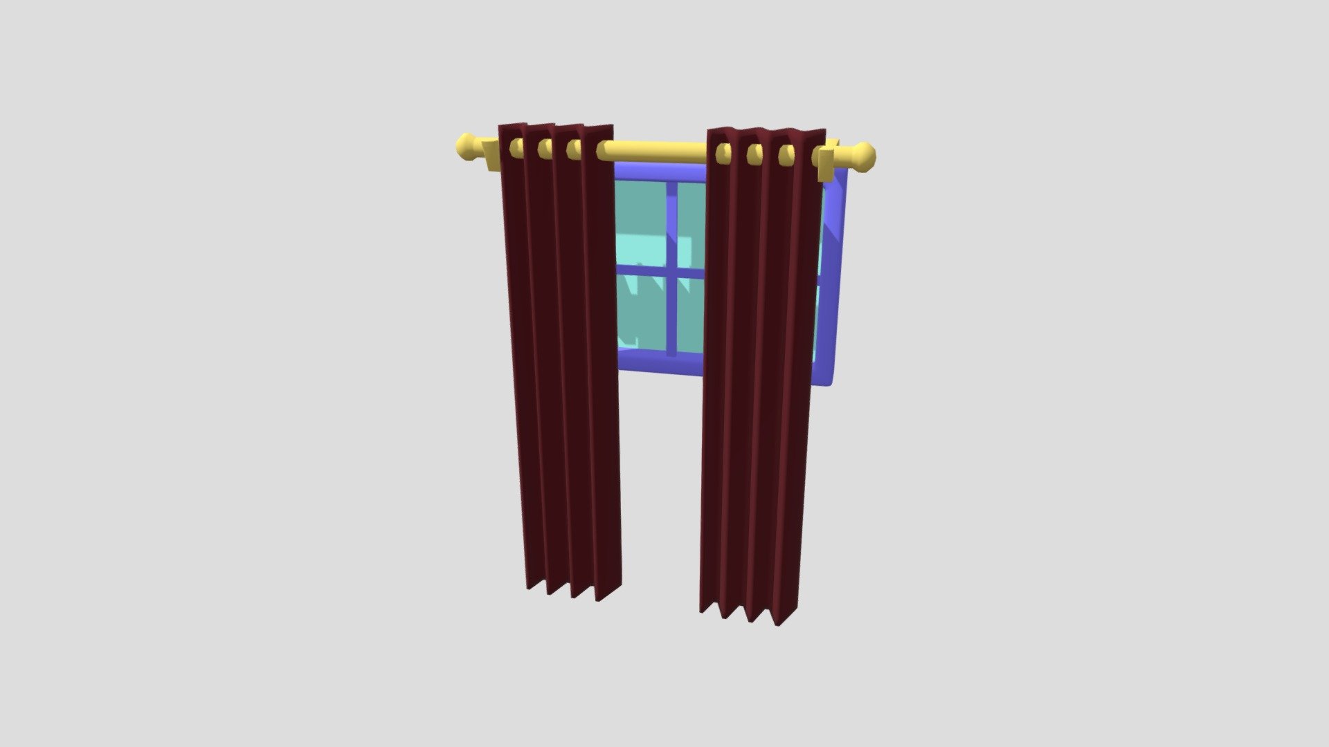Isometric window. - Download Free 3D model by gloomrockcreates [f01119b ...