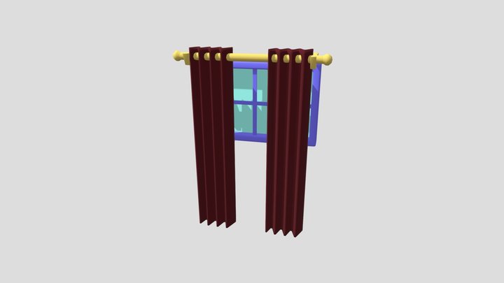 Isometric window. 3D Model