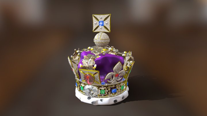 The Imperial State Crown 3D Model