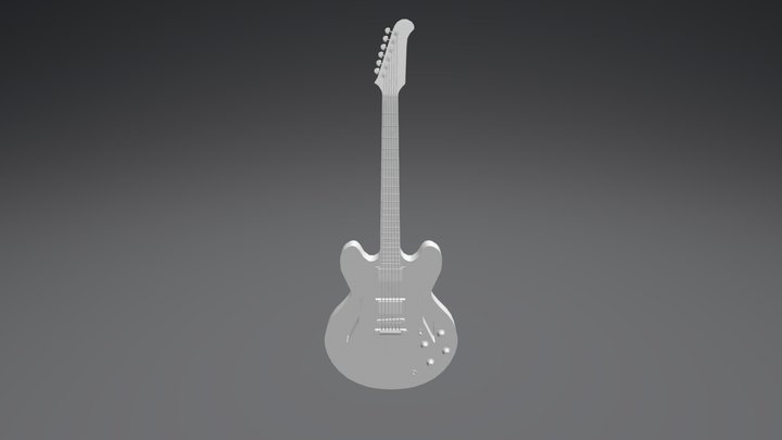 Gibson ES-335 Dave Grohl Signature 3D Model