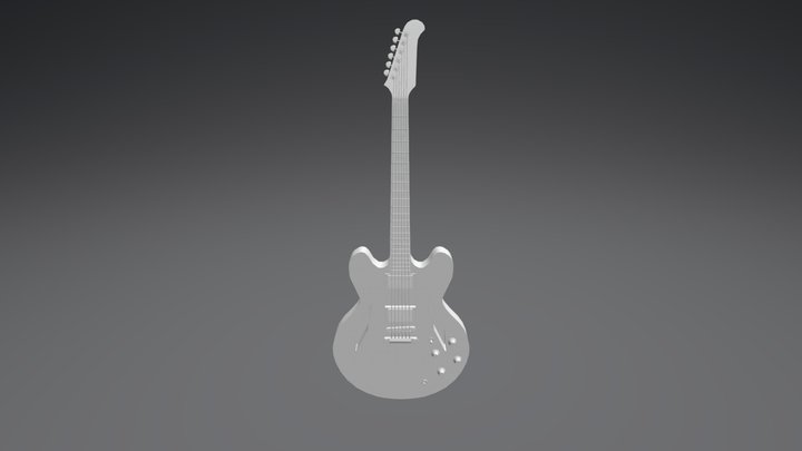 Gibson ES-335 Dave Grohl Signature 3D Model