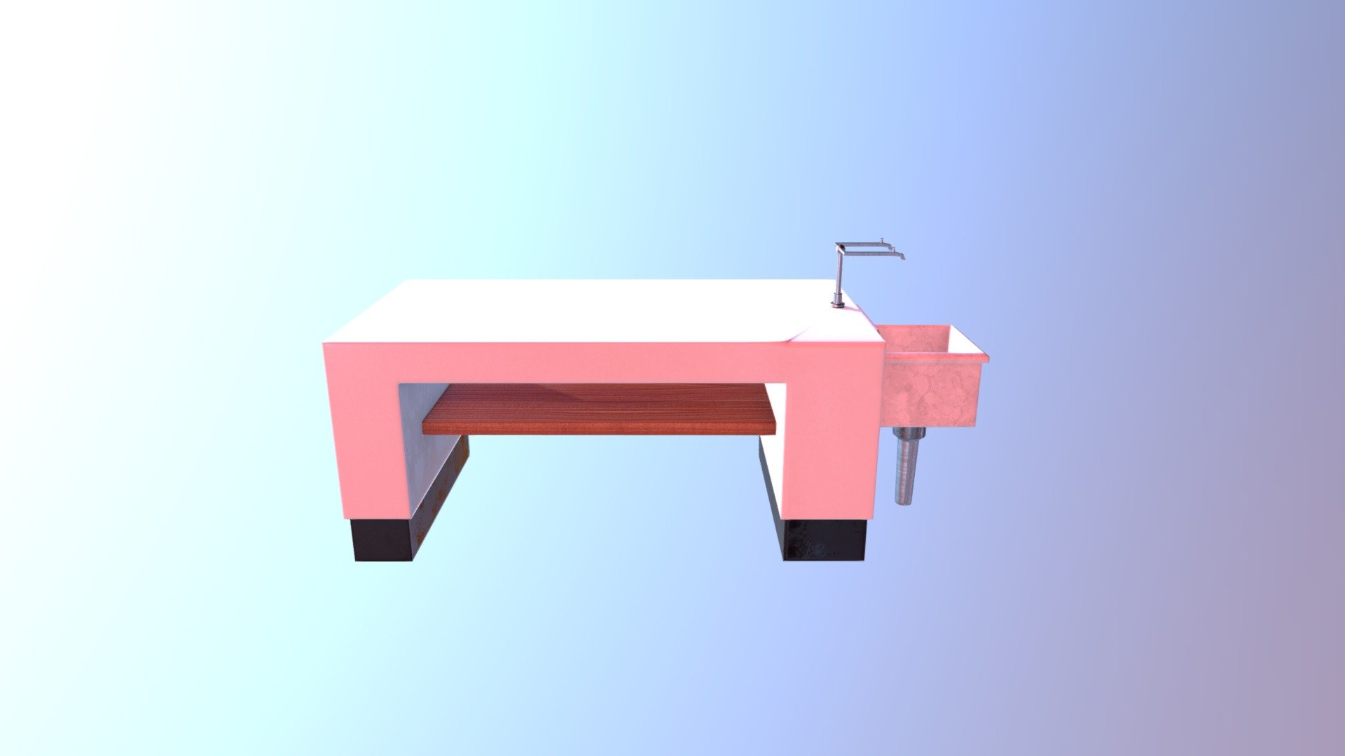table with sink