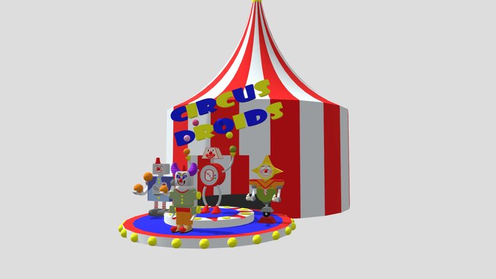 T8 Circus Droids 3D Model