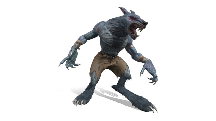 Wolf Monster 3D Model