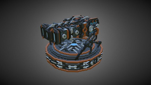 HS Ultimus Turret 3D Model
