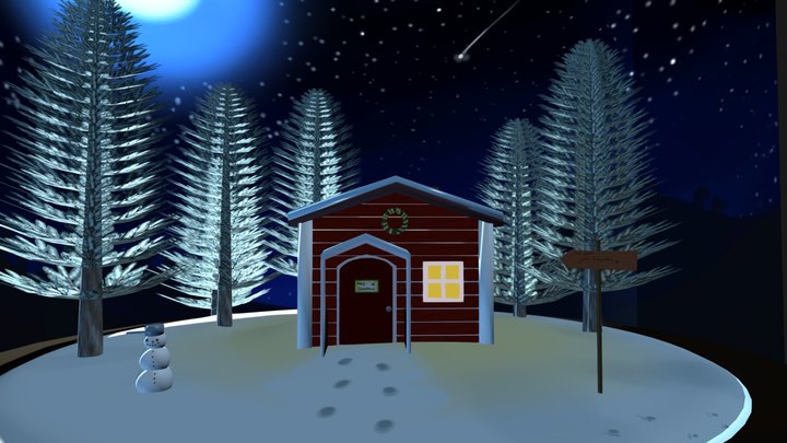 Winter Wonderland House 3D Model